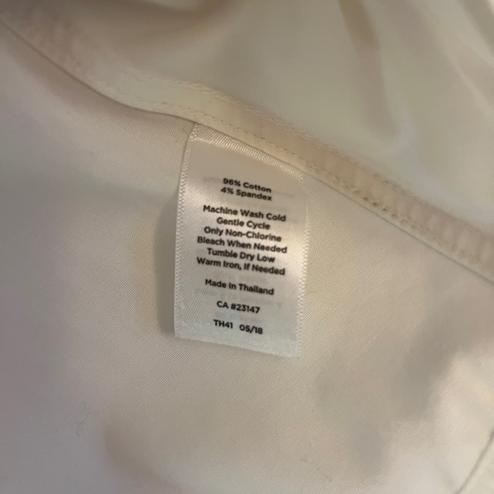 Talbots Classic White Button Up - image 3